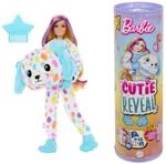 Barbie Cutie Reveal Puppe und Accessoires, Regenbogen-Dalmatiner-Pl&uuml;schkost&uuml;m und