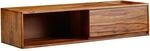 Wohnling Lowboard H&auml;ngend Sheesham Massivholz 108x25x34 cm TV-Schrank Braun,...