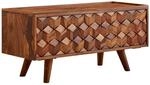 Wohnling Lowboard Sheesham Massivholz 92x44x35 cm TV-Kommode mit Klappt&uuml;r,...