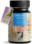 Omega-3 Vegan 60 Kapseln hochdosiert, 2000mg Omega-3 Algen&ouml;l pro Tag mit 600mg DHA &