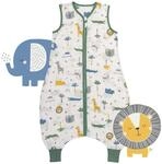 schlummersack Baby Schlafsack mit F&uuml;&szlig;en Sommer 0.5 Tog 60 cm d&uuml;nn...