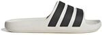 adidas Unisex Adilette Flow Slides Sandal, Off White/Core Black/Off White, 44.5 EU