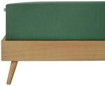 Schiesser Spannbettlaken Flexi - 95/5-150 x 200 cm - Dunkelgr&uuml;n