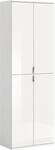 xonox.home - Hochschrank Projekt X 61x193x34 cm in wei&szlig; und wei&szlig; Hochglanz -