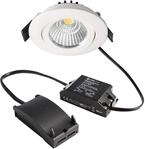 Deko-Light | LED Decken-Einbaustrahler Leuchte Aluminium wei&szlig; rund &Oslash; 82 mm 3000K