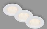 BRILONER Leuchten - LED Einbauleuchten mit kugelf&ouml;rmigen LED Modul, Einbaulampen 3er