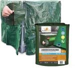 RAINEXO&reg; Gitterbox & Paletten Abdeckhaube | Abdeckplane Gr&uuml;n + 2...