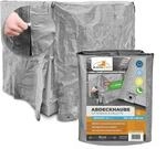 RAINEXO&reg; Gitterbox & Paletten Abdeckhaube | Abdeckplane Transparent | 125 x 85...