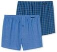 Schiesser Herren 2 Pack Boxershorts Baumwolle Web Multipack - Webboxer, royal_180500,
