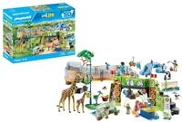 PLAYMOBIL MyLife 71600 Mein gro&szlig;er Erlebnis-Zoo, umfangreiches Zoo-Set mit 16