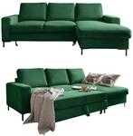 MIUFORM Lofty Lilly mit Bettkasten | 4 Sitzer Ecksofa | L-form rechts | 236 x...