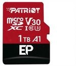 Patriot EP Serie Micro SDXC V30 A1 UHS-I U3 4K UHD Speicherkarte - mit...