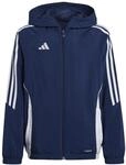 adidas Unisex Kinder Tiro24 Windbreaker Kids Coat, black/white, 11-12 Years