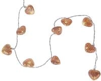 Star LED-Lichterkette Net Hearts,10 warmwei&szlig; LED, kupferne Herzen, L&auml;nge 0,9...