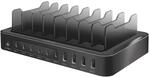 LogiLink PA0327 - USB-C Ladestation mit 4X USB-A & 6X USB-C, PD 3.0...