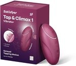 Satisfyer Tap & Climax 1 Druckwellenvibrator | Auflege-Vibrator mit Klopf-Funktion 