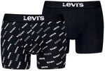 Levi's Herren Boxer Underwear, Black/White, XL