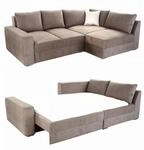 Ecksofa-Dauerschl&auml;fer B260/T181/H88 cm Federkern Boxspring-System, inkl.