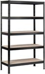 SCHULTE Regalwelt Schwerlastregal mit 5 Holzb&ouml;den, 180x90x40 cm (HxBxT), Traglast