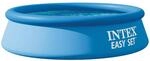 INTEX "Easy Set" Pool rund Aufstellpool (&Oslash; 244 x 61cm) Robuster aufblasbarer