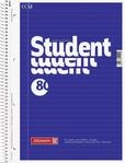 Brunnen 1067941 Notizblock / Collegeblock Student (A4, liniert, 70 g/m&sup2;, 80...