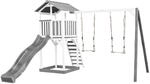 AXI Beach Tower Spielturm aus Holz in Wei&szlig; & Grau | Spielhaus f&uuml;r Kinder mit...