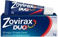 Zovirax Duo Creme bei Lippenherpes, 2g, 5 % Aciclovir, 1 % Hydrocortison