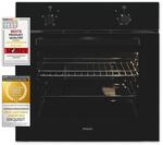 Exquisit Einbaubackofen EBE255-020 schwarz | Energieeffizienzklasse A | 59,0 l