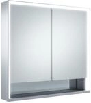 Keuco Royal Lumos LED Spiegelschrank mit 2 T&uuml;ren und offenem Fach, 80 x 73,5 x...