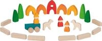 goki 58365 - Mein kleines Dorf - aus hochwertigem Ahornholz - goki Evolution -...