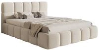 Selsey Bett Polsterbett 180 x 200 cm Boucle Gewebe Rei&szlig;fest Cloudy Hellbeige