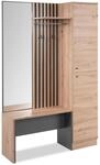 Finori Kompaktgarderobe, Holzwerkstoff, Dekor Artisan Oak/anthrazit, Ma&szlig;: B x H x T
