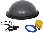 Baumarktplus Balance Half Ball Trainingsball Gymnastikball 60 cm x 18 cm (Grau)