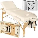 tectake&reg; Mobile Massageliege klappbar, mit 3 Zonen, Massagetisch mit 7,5cm