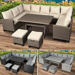 BRAST Gartenm&ouml;bel Set Family | bis zu 11 Personen viele Farben | inkl. extra...