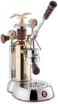 La Pavoni Handhebelmaschine Esperto Competente Chrom-Gold Espresso-Automat