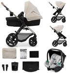 Kinderkraft MOOV 2 Kinderwagen 3 in 1 Kinderwagenset bis 22 kg mit Kindersitz I-SIZE