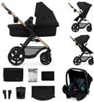 Kinderkraft MOOV 2 Kinderwagen 3 in 1 Kinderwagenset bis 22 kg mit Kindersitz I-SIZE