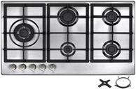 Ph&ouml;nix PS-901LT Einbau Gaskochfeld Edelstahl Kochfeld Gaskocher 5 Kochplatten autark