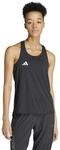 adidas Damen Adizero Essentials Aeroready Running Tank Shirt, Black, S