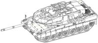 Trumpeter 757192-1/72 Leopard 2A6 EX MBT - Ma&szlig;stab 1:72
