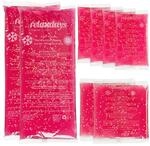 Relaxdays K&uuml;hlpads, 8er Set, 3 Gr&ouml;&szlig;en, Kalt Warm Kompressen, K&uuml;hlpacks Gel,