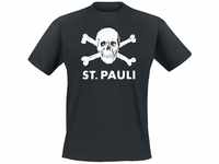 FC St. Pauli Totenkopf Männer T-Shirt schwarz M
