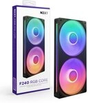 NZXT F240 RGB Core - 240 mm Einzelrahmen-L&uuml;ftereinheit mit 2 x 120 mm RGB-L&uuml;ftern -