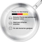 Fissler Pure Collection/Edelstahl-Pfanne (&Oslash; 24 cm) unbeschichtete Stielpfanne,