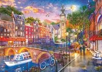 Ravensburger Puzzle 12000884 - Sonnenuntergang &uuml;ber Amsterdam - 1000 Teile Puzzle