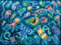 Ravensburger Puzzle 12000362 - Farbenfrohe Quallen - 500 Teile Puzzle f&uuml;r Erwachsene