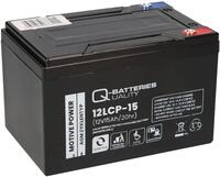 Q-Batteries 12LCP-15 12V 15Ah Blei Akku Scooter Kompatibel - Langlebig -...
