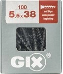 Spax Befestigungen Gix G fuer Doppelbeplankung 5,5x38 100 St. 4691170550387