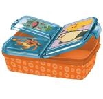 Pok&eacute;mon Brotdose Kinder mit 3 F&auml;chern, Lunchbox aus Kunststoff mit